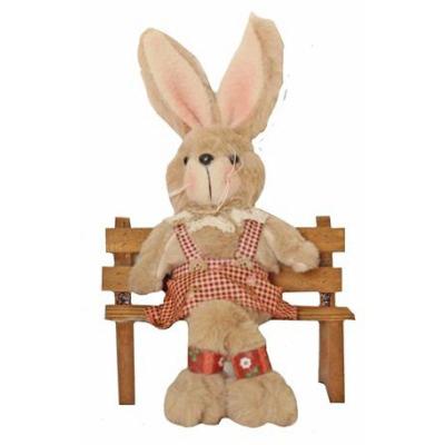 Easter Rabbit On Bench (Female)